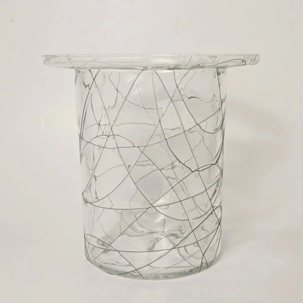 Vintage PartyLite Calypso Candle Holder Black Spider Web Design - Picture 2 of 6